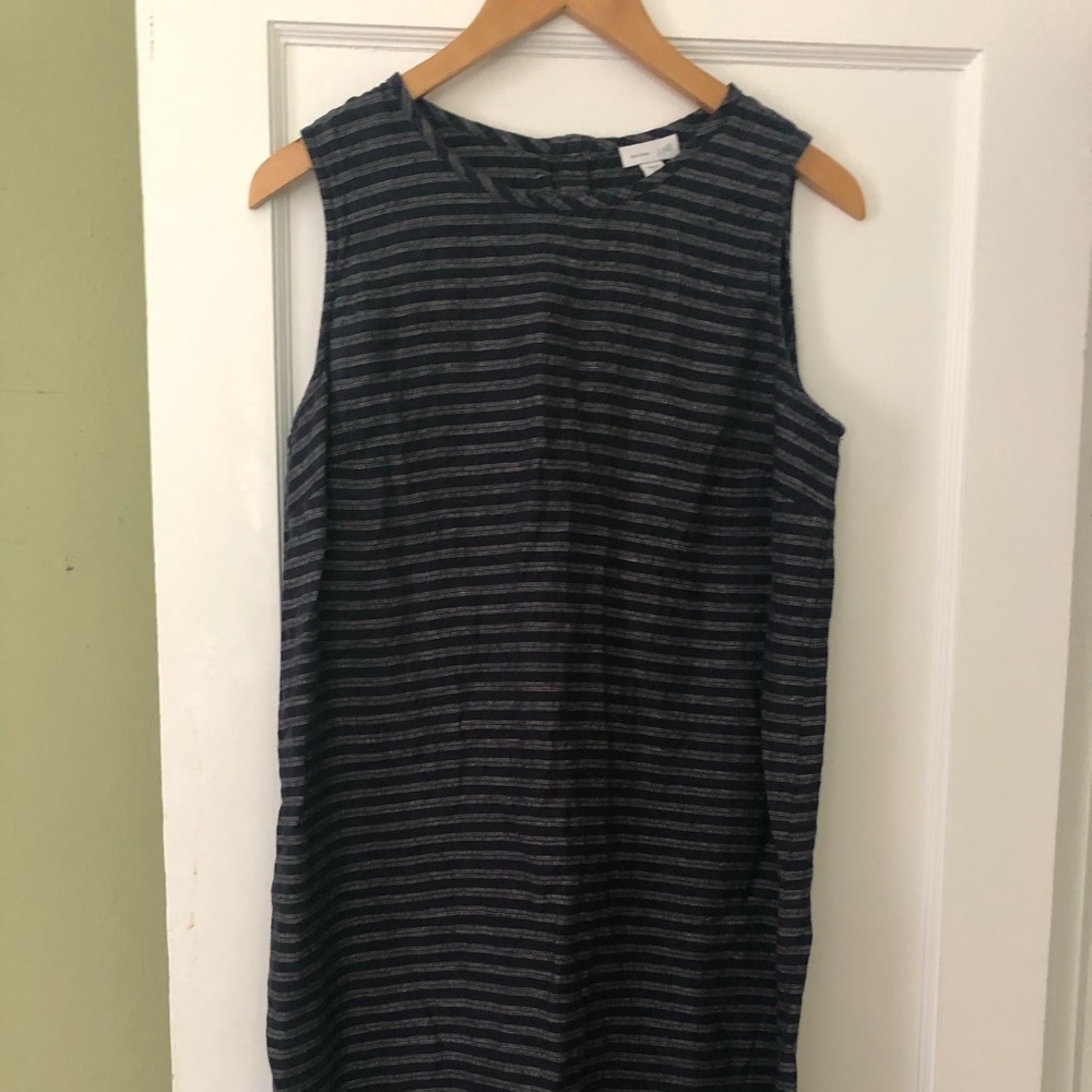 Navy linen shift dress from J.Jill